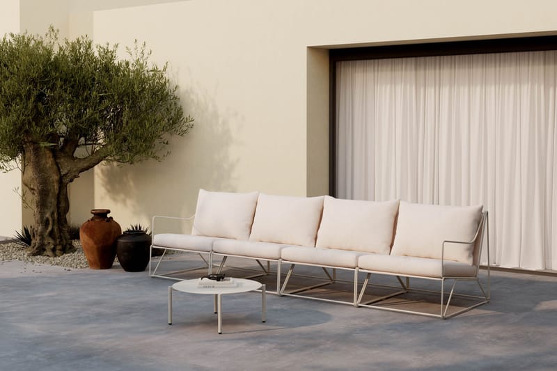 Usteryd Utesoffa 4-sits med Usteryd Soffbord - Beige - Products - Utemöbler & utemiljö - Loungemöbler - Loungeset & loungegrupp