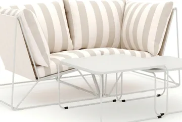 Usteryd utomhus rak 2-sits soffa - Beige/Striped - Products - Utemöbler & utemiljö - Loungemöbler - Loungeset & loungegrupp