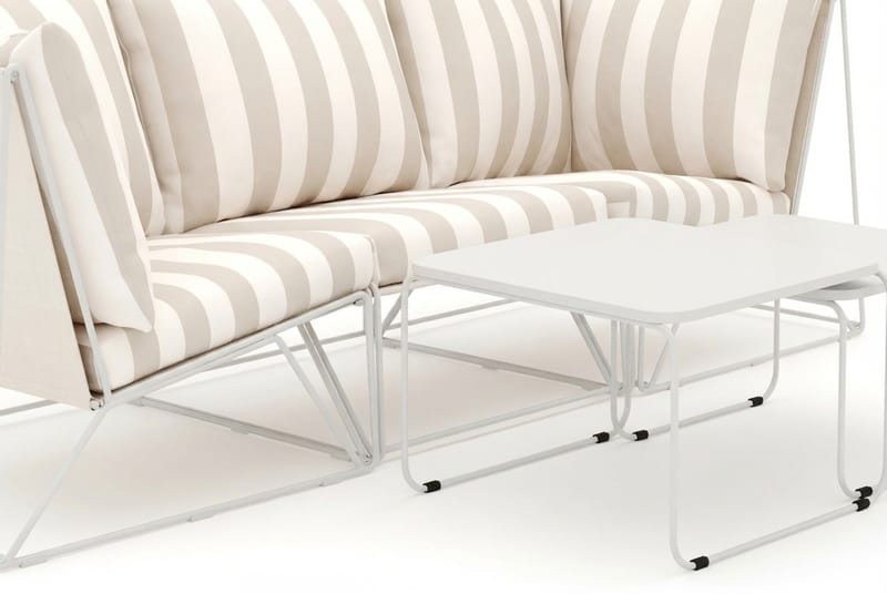 Usteryd utomhus rak 3-sits soffa - Beige/Striped - Products - Utemöbler & utemiljö - Loungemöbler - Loungeset & loungegrupp