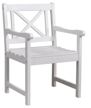 Utefåtölj Bohus Furu - Vitmålad - Products - Utemöbler & utemiljö - Loungemöbler - Loungestol utomhus