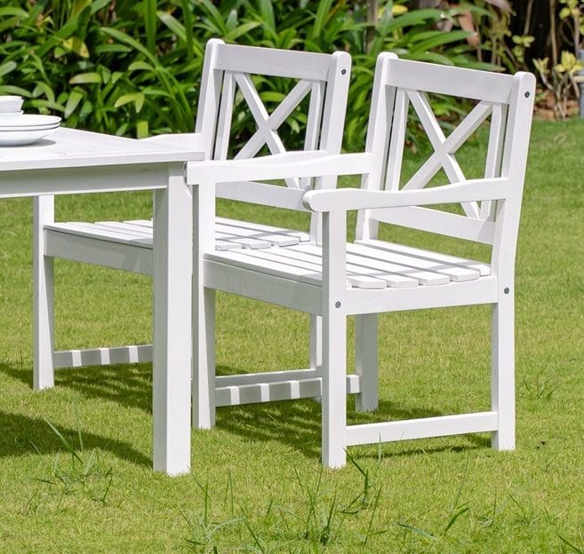 Utefåtölj Bohus Furu - Vitmålad - Products - Utemöbler & utemiljö - Loungemöbler - Loungestol utomhus
