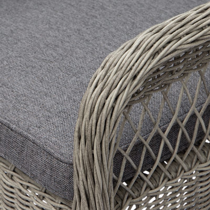 Utefåtölj grå/rotting - Marbella - Grå - Products - Utemöbler & utemiljö - Loungemöbler - Loungestol utomhus