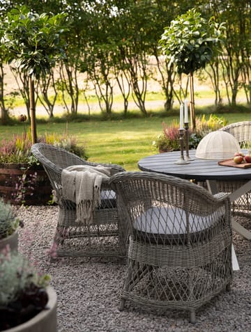 Utefåtölj grå/rotting - Marbella - Grå - Products - Utemöbler & utemiljö - Loungemöbler - Loungestol utomhus