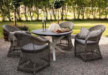 Utefåtölj grå/rotting - Marbella - Grå - Products - Utemöbler & utemiljö - Loungemöbler - Loungestol utomhus