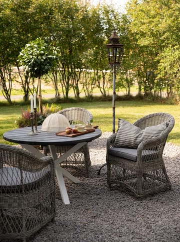 Utefåtölj grå/rotting - Marbella - Grå - Products - Utemöbler & utemiljö - Loungemöbler - Loungestol utomhus