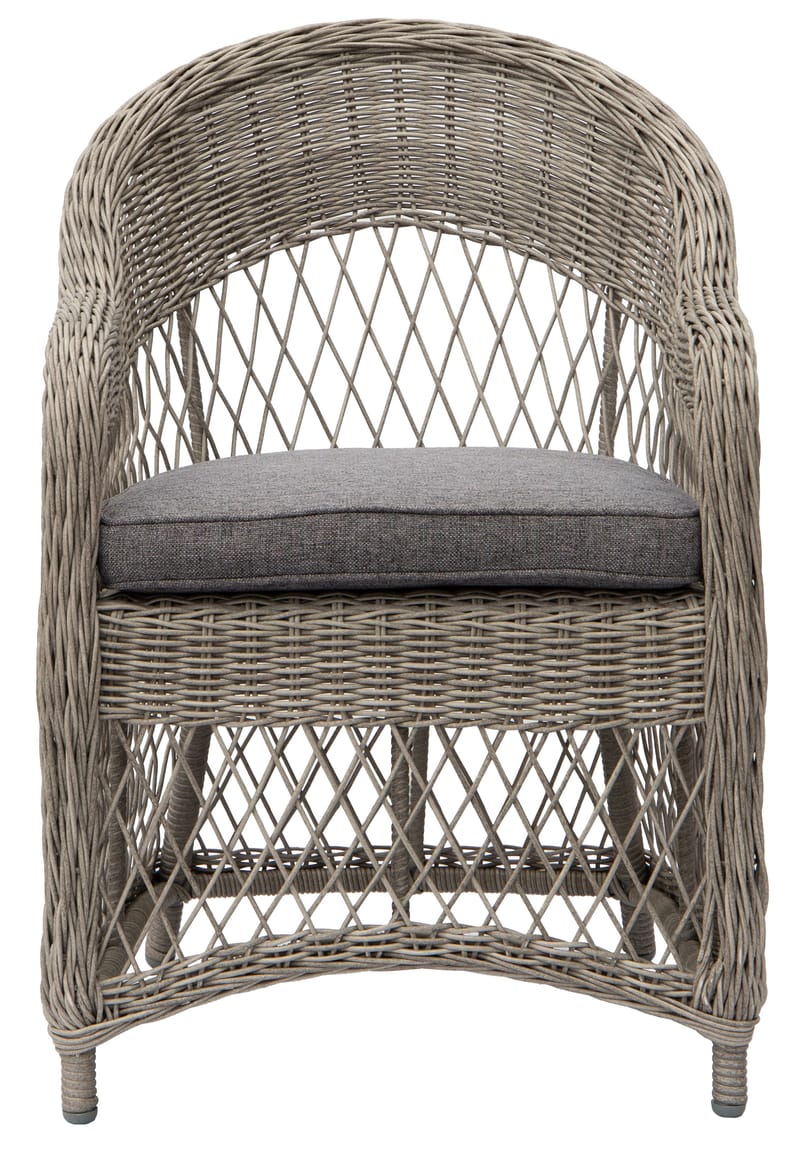 Utefåtölj grå/rotting - Marbella - Grå - Products - Utemöbler & utemiljö - Loungem öbler - Loungestol utomhus