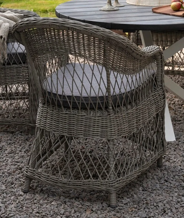 Utefåtölj grå/rotting - Marbella, Grå