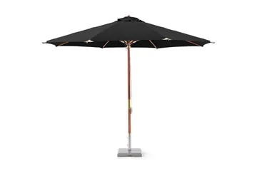 Hillerstorp Lyxparasoll trä 335 cm - Svart - Products - Utemöbler & utemilj ö - Solskydd - Parasoll