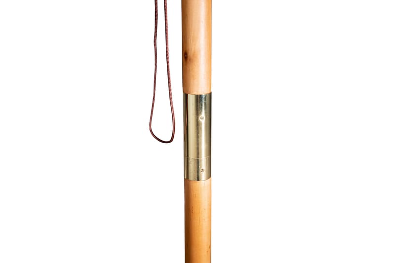 Naxos Parasoll Rund Ø300 cm Svart/Natur - Venture Home - Products - Utemöbler & utemiljö - Solskydd - Parasoll
