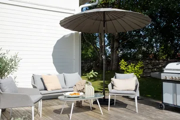 Palmetto Parasoll 270 cm - Grå - Products - Utemöbler & utemiljö - Solskydd - Parasoll