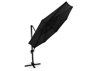 Hillerstorp Sidewinder Hängparasoll XL 350cm - Svart - Products - Utemöbler & utemiljö - Solskydd - Parasoll - Hängparasoll