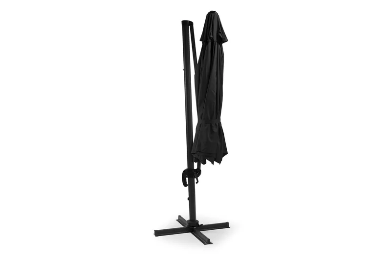 Hillerstorp Sidewinder Hängparasoll XL 350cm - Svart - Products - Utemöbler & utemiljö - Solskydd - Parasoll - Hängparasoll