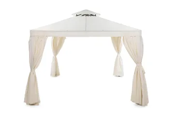 Bermuda komplett paviljong inkl tak och väggar 3x4m - Offwhite - Products - Utemöbler & utemiljö - Solskydd - Paviljong - Komplett paviljong