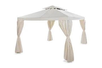 Bermuda komplett paviljong inkl tak och väggar 3x3m - Offwhite - Products - Utemöbler & utemiljö - Solskydd - Paviljong - Komplett paviljong