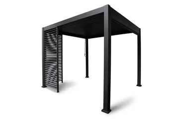Paviljong vägg Mirador 93x235  cm Mör kgrå aluminium - Products - Utemöbler & utemiljö - Solskydd - Paviljong - Paviljongvägg