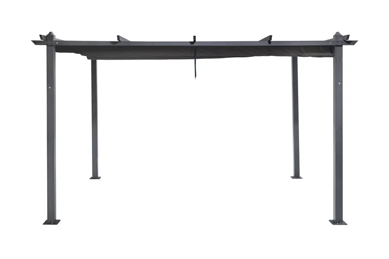 Porto Stor Pergola 4x3 m i aluminium med tak - Mörkgrå - Products - Utemöbler & utemiljö - Solskydd - Pergola