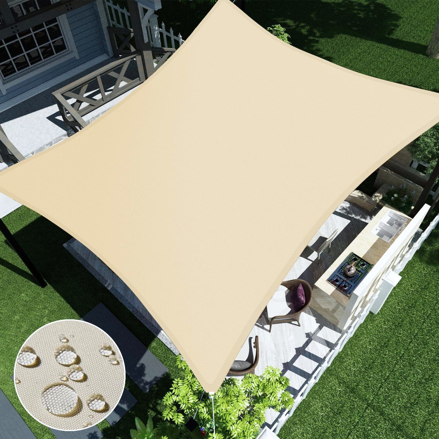 Solsegel 3x3 m