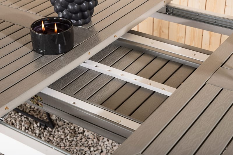 Albany Matbord Utomhus 152-210 cm - Grå/Vit - Products - Utemöbler & utemiljö - Utebord & trädgårdsbord - Matbord utomhus