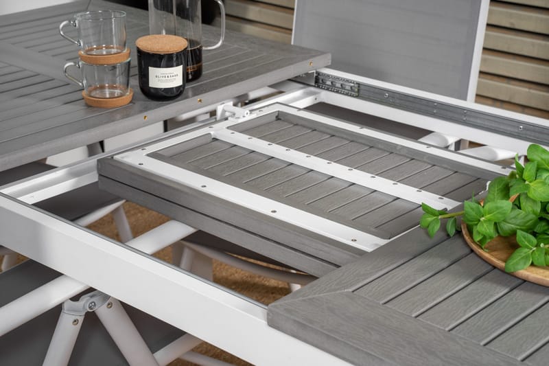Albany Matbord Utomhus 152-210 cm - Grå/Vit - Products - Utemöbler & utemiljö - Utebord & trädgårdsbord - Matbord utomhus