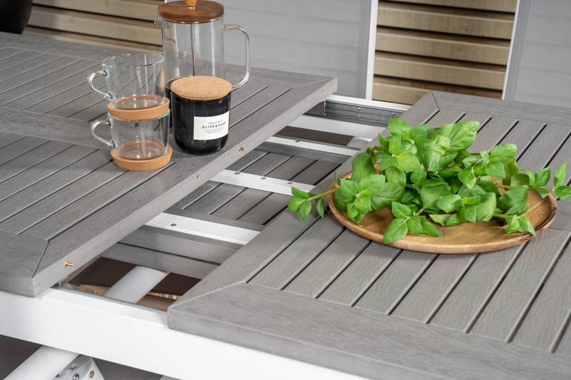 Albany Matbord Utomhus 152-210 cm - Grå/Vit - Products - Utemöbler & utemiljö - Utebord & trädgårdsbord - Matbord utomhus