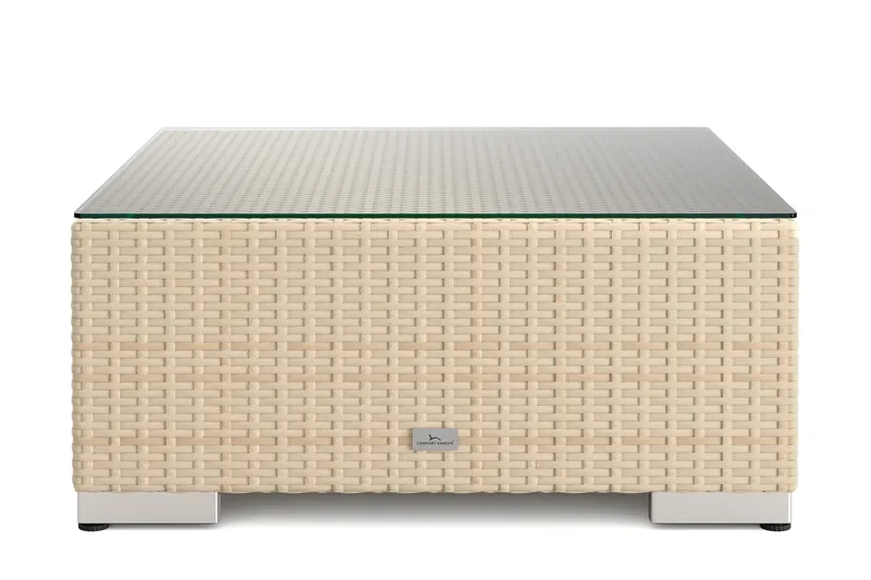 Bahamas Divanmodul - Loungebord utomhus 75x75 cm till soffor - Beige - Products - Utemöbler & utemiljö - Utebord & trädg årdsbord - Loungebord & soffbord utomhus