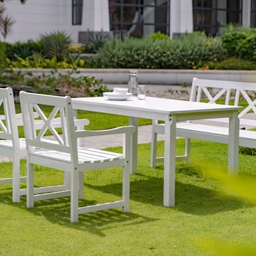 Bohus matbord 135 cm - Vit - Vit - Products - Utemöbler & utemiljö - Utebord & trädgårdsbord - Matbord utomhus