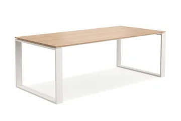Devon Stort Rektangulärt Matbord utomhus 210x100 cm i aluminium - Beige - Products - Utemöbler & utemiljö - Utebord & trädgårdsbord - Matbord utomhus