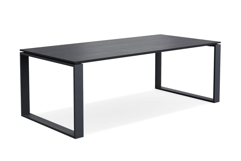 Devon Stort Rektangulärt Matbord utomhus 210x100 cm i aluminium - Svart - Products - Utemöbler & utemiljö - Utebord & trädgårdsbord - Matbord utomhus
