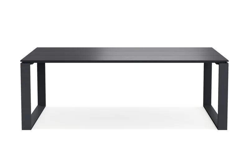 Devon Stort Rektangulärt Matbord utomhus 210x100 cm i aluminium - Svart - Products - Utemöbler & utemiljö - Utebord & trädgårdsbord - Matbord utomhus