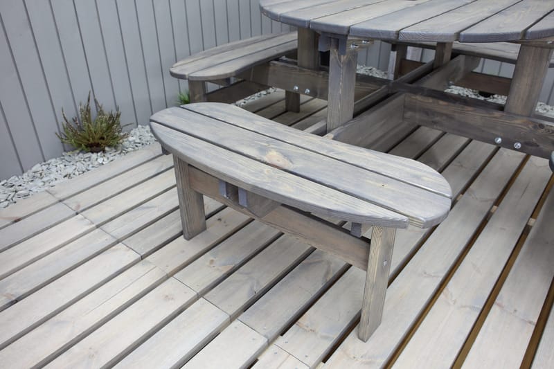 Frankfurt picknikbord - brun - grålaserad - Products - Utemöbler & utemiljö - Utebord & trädgårdsbord - Picknickbord