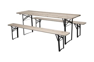 Guniess PicknickUtebord Hopfällbart - Svart/Natur - Products - Utemöbler & utemiljö - Utebord & trädgårdsbord - Matbord utomhus