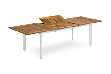 Hillerstorp Nydala Matbord Utomhus Förlängningsbart 200-280x96 cm Teak/Vit - Hillerstorp - Products - Utemöbler & utemiljö - Utebord & trädgårdsbord - Matbord utomhus