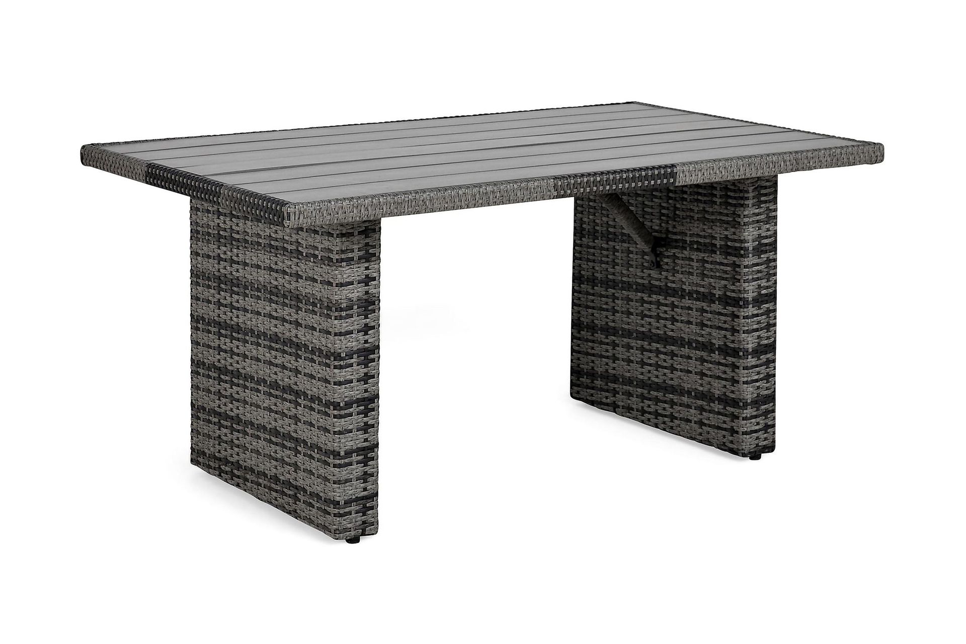 James Utebord 85x145 cm – Matbord utomhus i konstrotting med bordsskiva i Aintwood