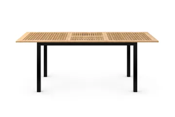 Las Vegas Förlängningsbart Matbord 152-210x90 cm - Svart / Natur - Products - Utemöbler & utemiljö - Utebord & trädgårdsbord - Matbord utomhus