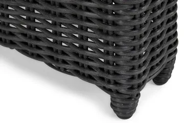 Marcus Stort Matbord Utomhus 200x100 cm – Utebord i konstrotting med glasskiva för Uteplats och Trädgård - Svart - Products - Utemöbler & utemiljö - Utebord & trädgårdsbord - Matbord utomhus