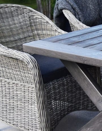 Matbord grå 220 x100 cm - Brisbane - Shabby chic grå - Products - Utemöbler & utemiljö - Utebord & trädgårdsbord - Matbord utomhus