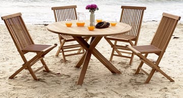 Matbord i teak 120 cm - Saltö - Teak - Products - Utemöbler & utemiljö - Utebord & trädgårdsbord - Matbord utomhus