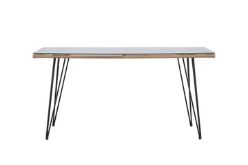 Viga Matbord Utomhus 90x160 cm – Rektangulärt Utebord i stål med glasskiva för Trädgården - Brun - Products - Utemöbler & utemiljö - Utebord & trädgårdsbord - Matbord utomhus