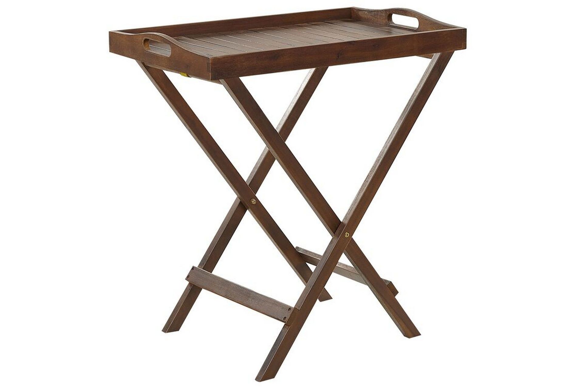 Paolo Hopfällbart Sidobord BrickUtebord och Avlastningsbord Utomhus 68 cm Trä