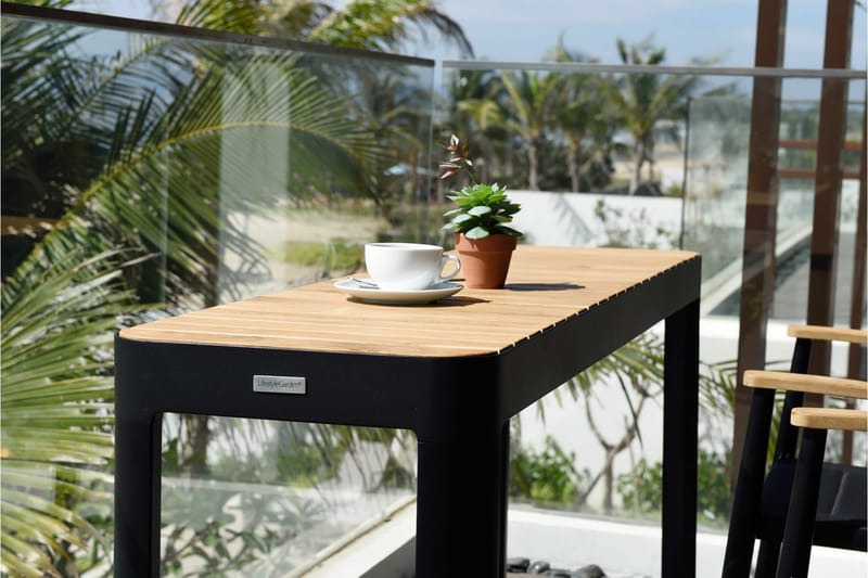 Portals Matbord Utomhus 143 cm - Svart/Trä - Products - Utemöbler & utemiljö - Utebord & trädgårdsbord - Matbord utomhus