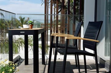 Portals Matbord Utomhus 143 cm - Svart/Trä - Products - Utemöbler & utemiljö - Utebord & trädgårdsbord - Matbord utomhus