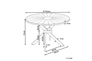 Runt bord Cissone - Products - Utemöbler & utemiljö - Utebord & trädgårdsbord - Matbord utomhus