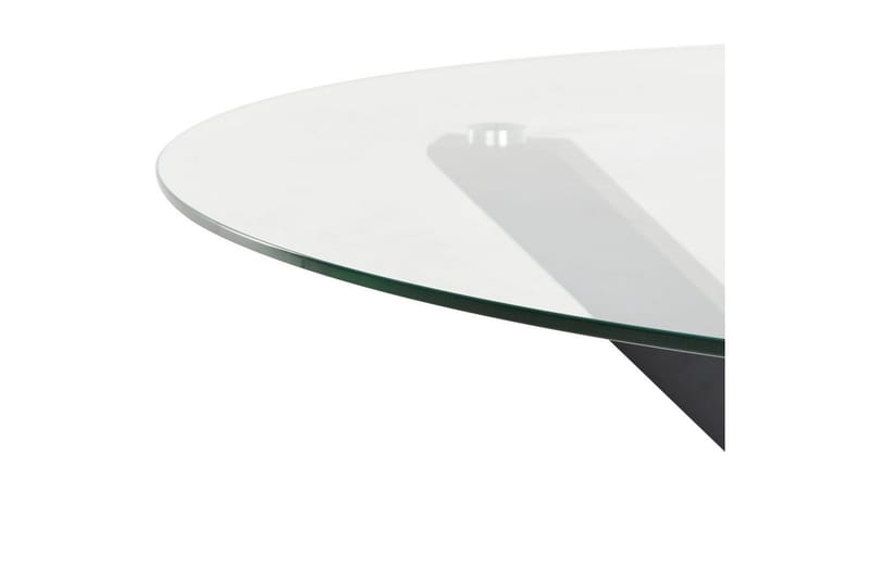Runt bord Maletto - Svart, genomskinlig - Products - Utemöbler & utemiljö - Utebord & trädgårdsbord - Matbord utomhus