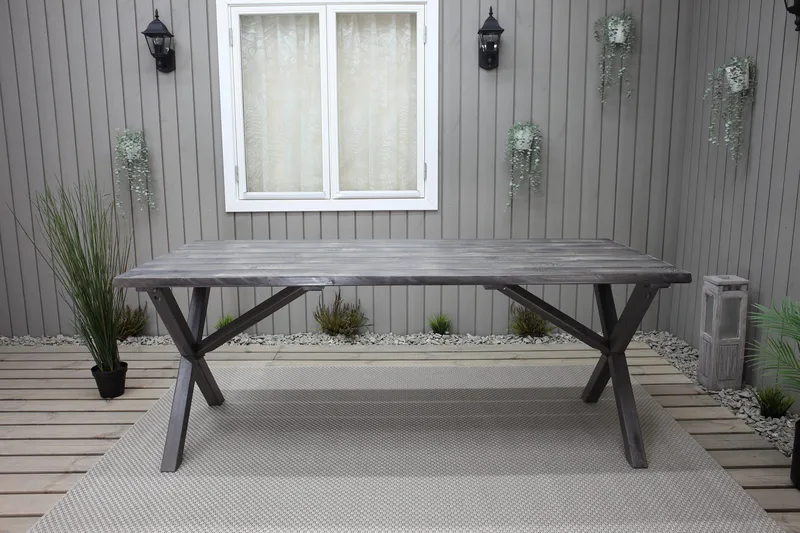 Scottsdale Fasta Matbord Utomhus 190 cm - Grå - Products - Utemöbler & utemiljö - Utebord & trädgårdsbord - Matbord utomhus