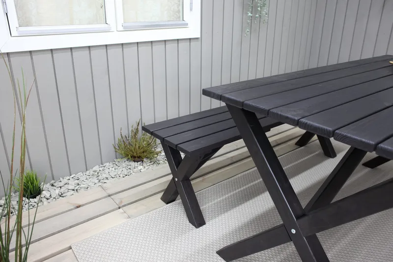 Scottsdale Matbord Utomhus 190 cm Svart - KWA - Products - Utemöbler & utemiljö - Utebord & trädgårdsbord - Matbord utomhus