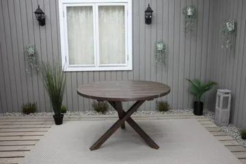 Scottsdale Matbord Utomhus Runt 112 cm - Brun - Products - Utemöbler & utemiljö - Utebord & trädgårdsbord - Matbord utomhus