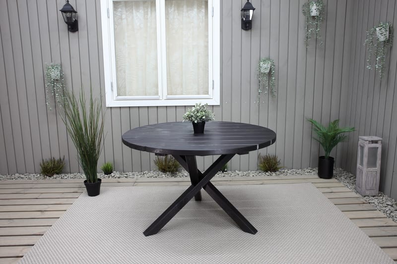 Scottsdale Matbord Utomhus Runt 112 cm - Kaffesvart - Products - Utemöbler & utemiljö - Utebord & trädgårdsbord - Matbord utomhus
