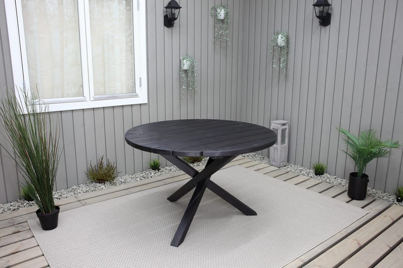 Scottsdale Matbord Utomhus Runt 112 cm - Kaffesvart - Products - Utemöbler & utemiljö - Utebord & trädgårdsbord - Matbord utomhus