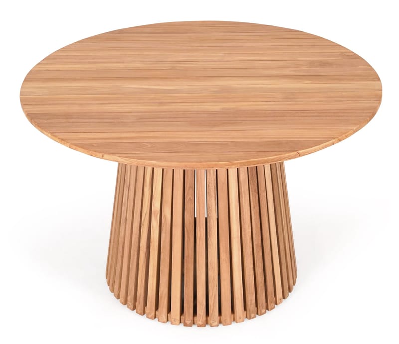 Teakbord Ø120 cm - Saltö - Teak - Products - Utemöbler & utemiljö - Utebord & trädgårdsbord - Matbord utomhus