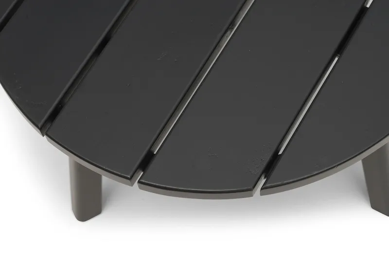 Tennessee Runt Sidobord Utomhus 50 cm Trä Furu - Svart - Products - Utemöbler & utemiljö - Utebord & trädgårdsbord - Loungebord & soffbord utomhus